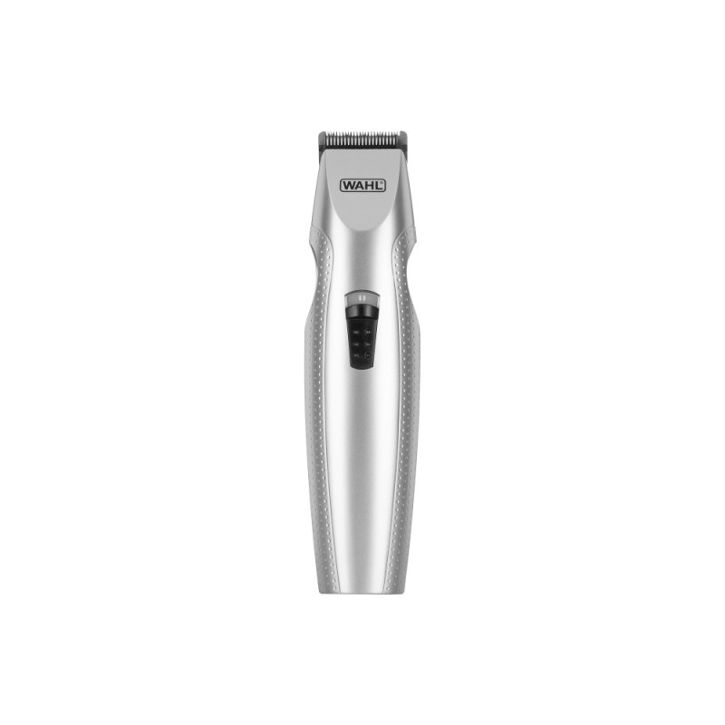 Moser Trimmer WAHL for beard and mustache, 3хАА, rotary  motor, nozzles-4, steel, nose trimmer, stand, grey (05606-308)
