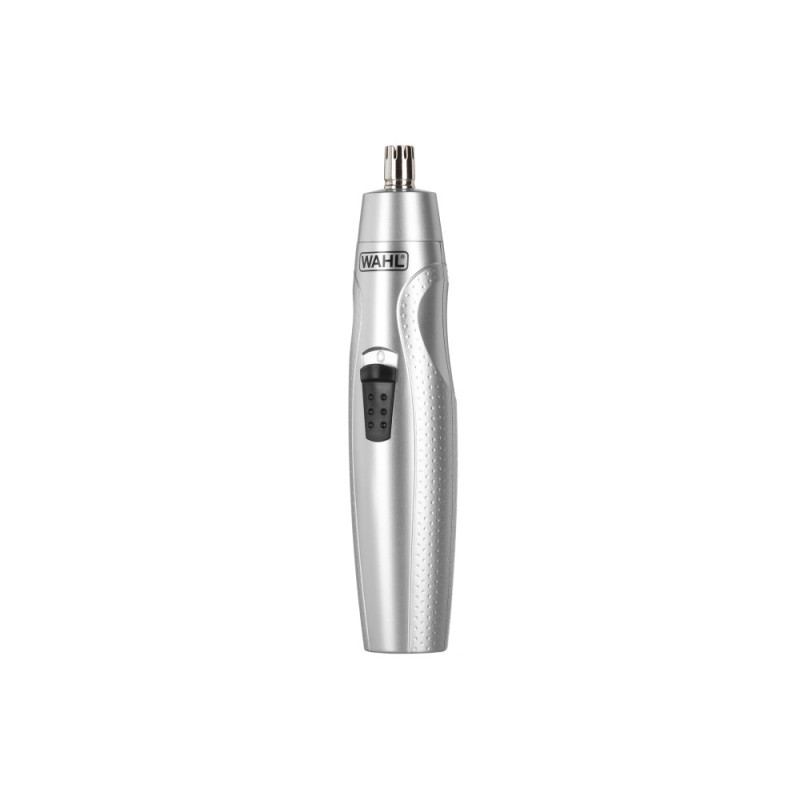 Moser Trimmer WAHL for beard and mustache, 3хАА, rotary  motor, nozzles-4, steel, nose trimmer, stand, grey (05606-308)