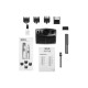 Moser Trimmer WAHL for beard and mustache, 3хАА, rotary  motor, nozzles-4, steel, nose trimmer, stand, grey (05606-308)