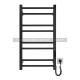 ARDESTO towel dryer electric Square-TR K, 770x430х80mm, timer-regulator, steel, black matte (6.1.0701.06.BM)