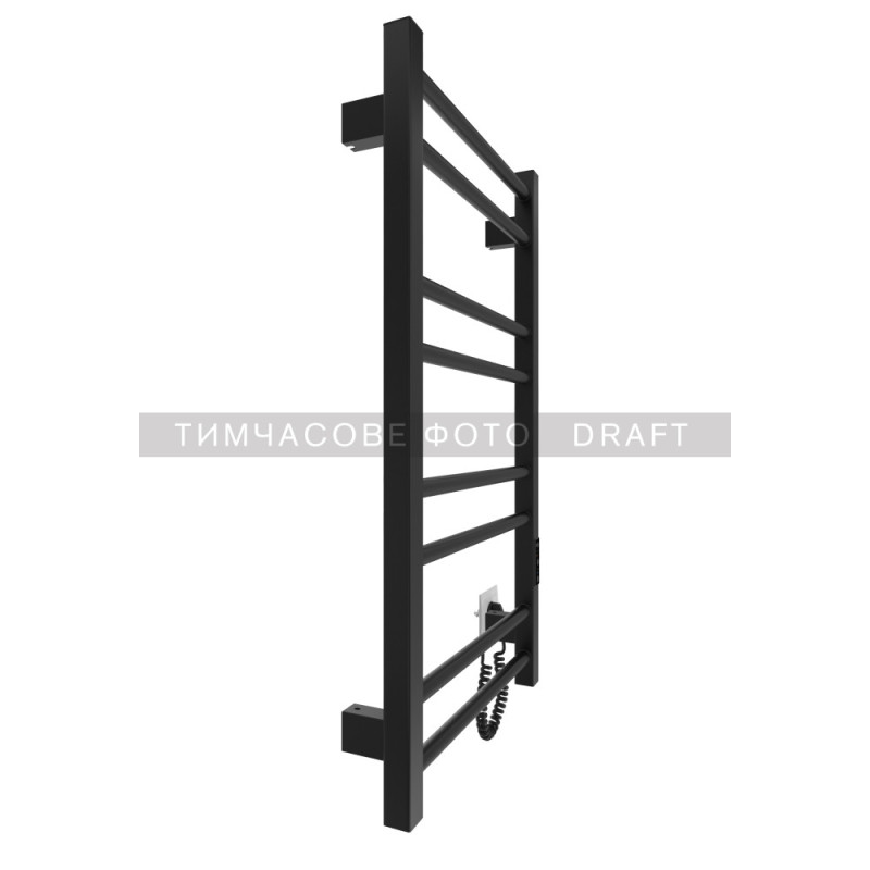 ARDESTO towel dryer electric Square-TR K, 770x430х80mm, timer-regulator, steel, black matte (6.1.0701.06.BM)