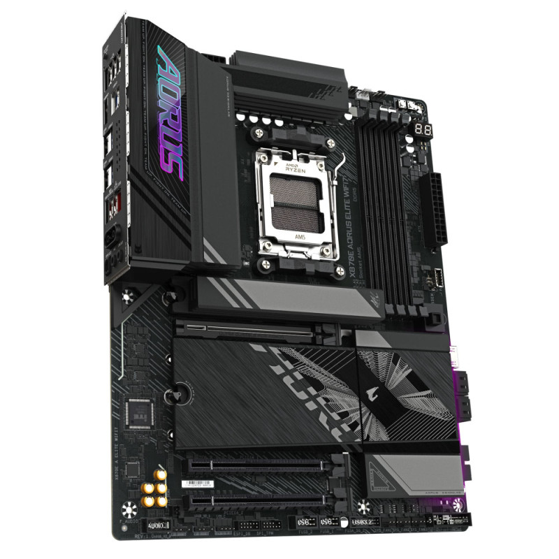Gigabyte Motherobard X870E A ELITE WIFI7 sAM5 X870 4xDDR5 M.2 HDMI Typc-C ATX (X870E_A_ELITE_WIFI7)
