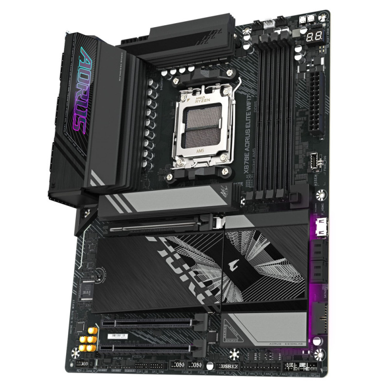 Gigabyte Motherobard X870E A ELITE WIFI7 sAM5 X870 4xDDR5 M.2 HDMI Typc-C ATX (X870E_A_ELITE_WIFI7)