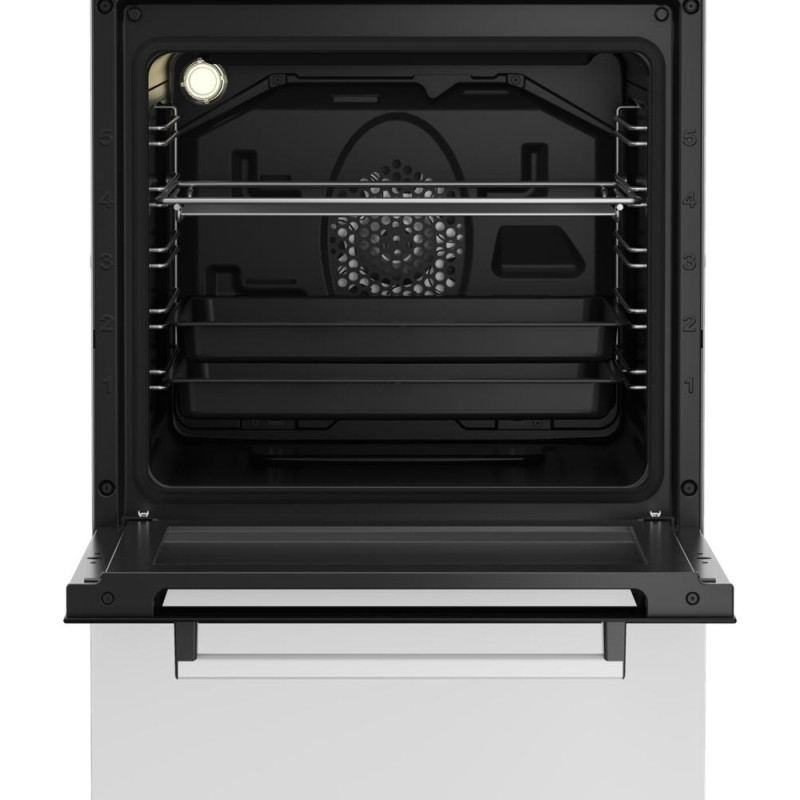 Beko Cooker combined, 60L, 50x60cm, display, convection, cast-iron, white (FSM52330DWDS)
