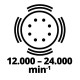 Einhell Шліфмашина ексцентрикова TE-RS 40 E400Вт 125 мм 12000-24000кол·хв 1.87кг (4462000)