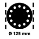 Einhell Шліфмашина ексцентрикова TE-RS 40 E400Вт 125 мм 12000-24000кол·хв 1.87кг (4462000)