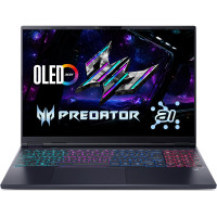 Acer Ноутбук Acer Predator Helios Neo 16S PHN16S-I51 16" OLED, Intel U9-386H, 32GB, F1TB, NVD5060-8, Lin, чорний (NH.U3VEU.004)
