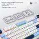 Клавиатура Ajazz AF98 Plus Wireless/Bluetooth/USB UA White/Blue (AF98-PLUS-GB)