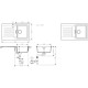 Hansgrohe Kitchen set, granite sink S520-F345 + tap Zesis M33, black graphite-black matt (43356670)