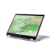 Acer Ноутбук Chromebook Spin CP314-2HN 14" WUXGA IPS Touch, Intel i3-N305, 8GB, F256GB, UMA, ChromeOS, сріблястий (NX.KYJEU.001)