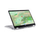 Acer Ноутбук Chromebook Spin CP314-2HN 14" WUXGA IPS Touch, Intel i3-N305, 8GB, F256GB, UMA, ChromeOS, сріблястий (NX.KYJEU.001)
