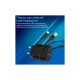 Зарядное устройство Promate 17W USB-C + USB-A (biplug-2.black)