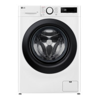 LG WM front load, 9kg, 1200, A, 48cm, display, steam, invertor, white (F2Y5FS6W)