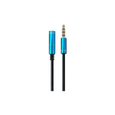 Кабель мультимедийный 3.5mm M to 3.5mm F 1.0m (4pin) Maxxter (A-3434-1m)