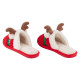 ARDESTO Home shoes Christmas 38/39 size, 100% polyester, sole 100% rubber, red (ART2538DR)