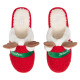 ARDESTO Home shoes Christmas 38/39 size, 100% polyester, sole 100% rubber, red (ART2538DR)