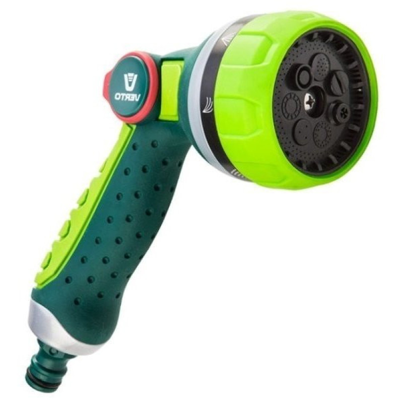 Verto Sprinkler manual, pistol, 1/2  -3/4 , 7 functions, smooth adjustment of water pressure with your thumb, two-component holder (15G710)