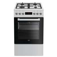 Beko Cooker combined, 60L, 50x60cm, display, convection, cast-iron, white (FSM52332DWDS)