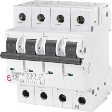 ETI MCB, ETIMAT 10 3p+N D 20А (10 kA) (2156717)