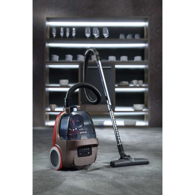 Gorenje container VC, 700W, dust cont -3.3L, HEPA, brush Xpand Zone, touch control, black (VCEA03GAPRACY)