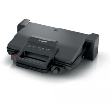 Bosch Grill press 2000W, 5 temperature settings, black (TCG3323)