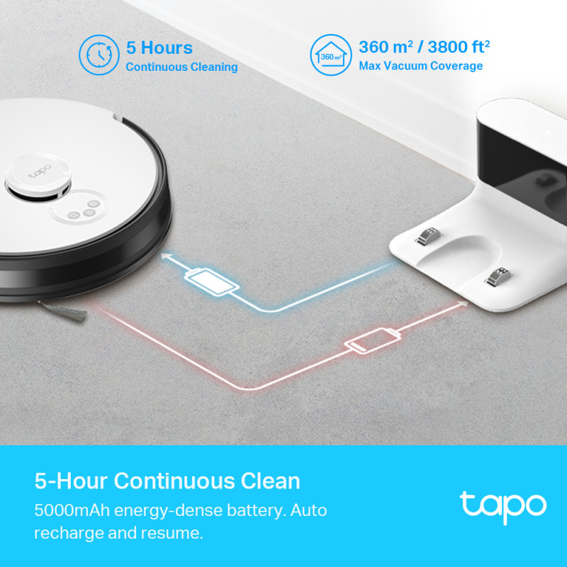 TP-Link Робот-пилосмок TAPO RV 30 LIDAR з підтримкою вологого прибирання (TAPO-RV30)