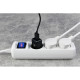 2E Power strip 3XSchuko with switch, 3G*1.5mm, 1.5m, white (2E-U03ESM1.5)