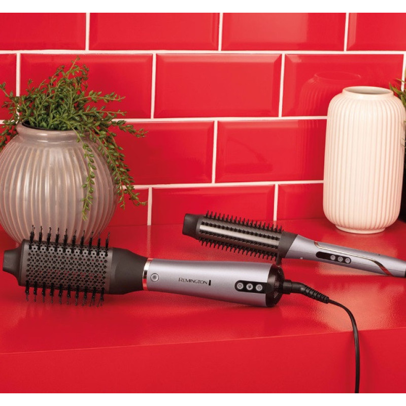 Remington hair dryer brush ProLuxe You Adaptive, 3W, 3 modes, ionization, cold blowing, ceramics, gray (AS9880)