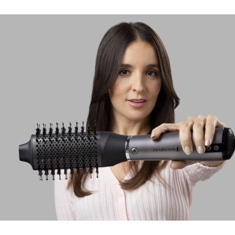 Remington hair dryer brush ProLuxe You Adaptive, 3W, 3 modes, ionization, cold blowing, ceramics, gray (AS9880)