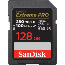 SanDisk SD 128GB C10 UHS-II U3 R280/W100MB/s Extreme Pro V60 (SDSDXEP-128G-GN4IN)