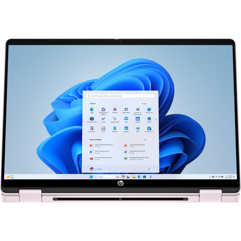 HP Ноутбук HP OmniBook 5 Flip x360 14" 2K IPS Touch, Intel 7-150U, 24GB, F1024GB, UMA, DOS, рожевий (BV5S9EA)