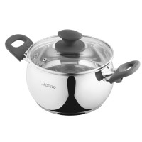 ARDESTO Кастрюля Gemini Cremona, стеклянная крышка, 3.0 л, нержавеющая сталь (AR4330GA)