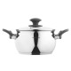ARDESTO Casserole Gemini Cremona, glass lid, 3.0 l, stainless steel (AR4330GA)