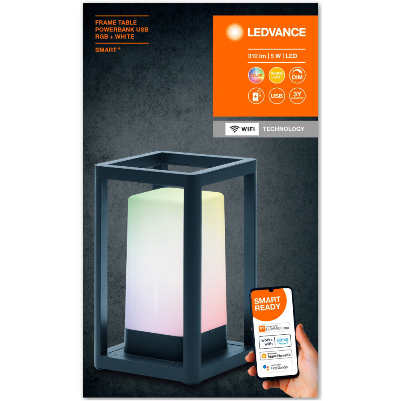 LEDVANCE SMART WI-FI OUTDOOR TABLEFRAME POWERBANK RGBW (4058075564466)