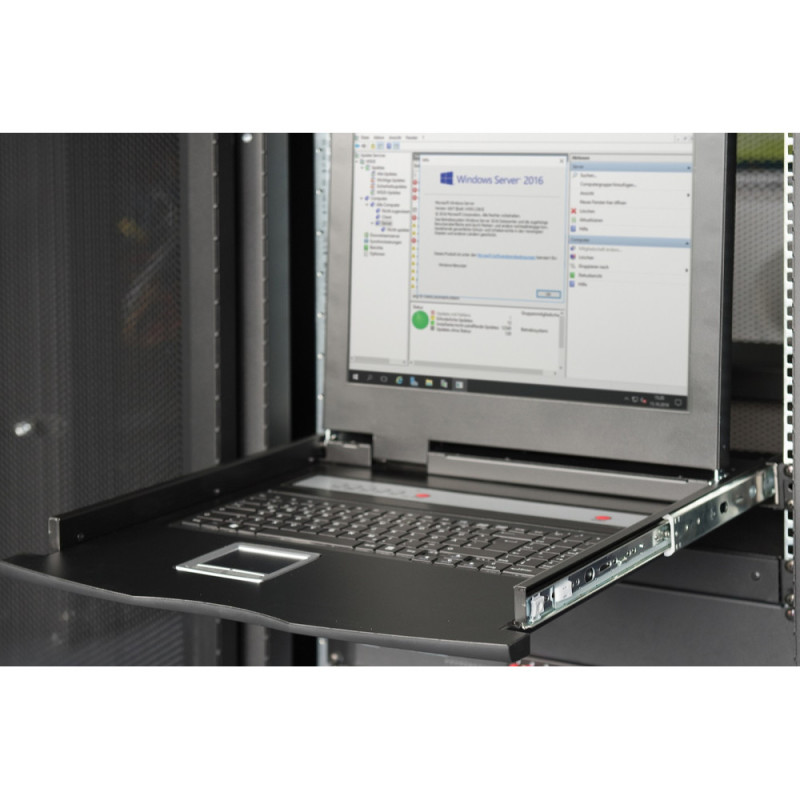Digitus Консоль 16-port KVM & Touchpad, US keyboard, 17" TFT (DS-72210-3US)