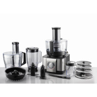Gorenje Кухонна машина, 1000Вт, чаша-пластик, корпус-метал+пластик, насадок-9, соковитискач, кавомолка, чорний (SBR1000BE)