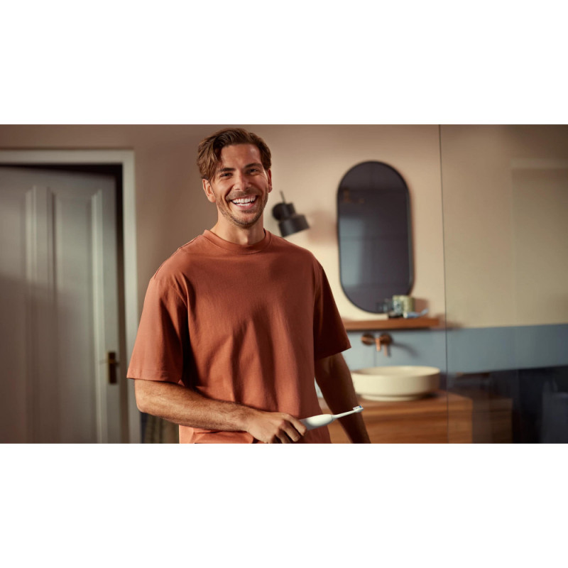 Philips toothbrush electric Sonicare 5300 Series, 62th. fluct/min, nozzle-1, case, білий (HX7108/02)