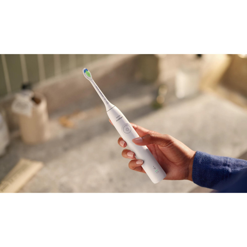 Philips toothbrush electric Sonicare 5300 Series, 62th. fluct/min, nozzle-1, case, білий (HX7108/02)