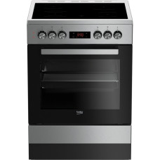 Beko Cooker electrical glass-ceramic, 66L, 60x60cm, display, convection, inox (FSE67310GX)