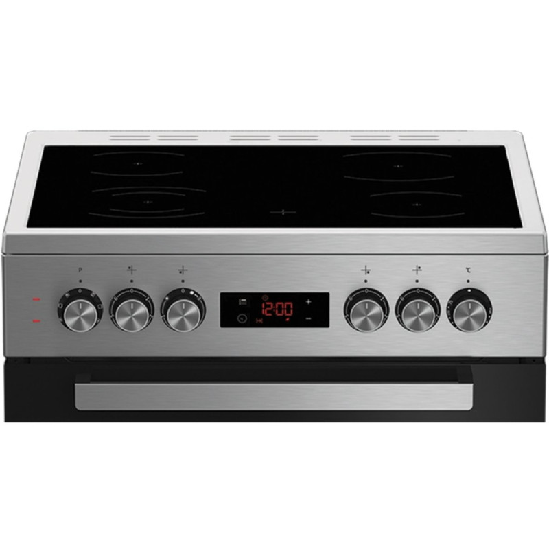 Beko Cooker electrical glass-ceramic, 66L, 60x60cm, display, convection, inox (FSE67310GX)