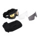 2E Tactical Tactical, protective mask Hawk WS Black Anti-fog, 3-layer sealant, bag, 3 lenses (2E-TGGWS-BK)