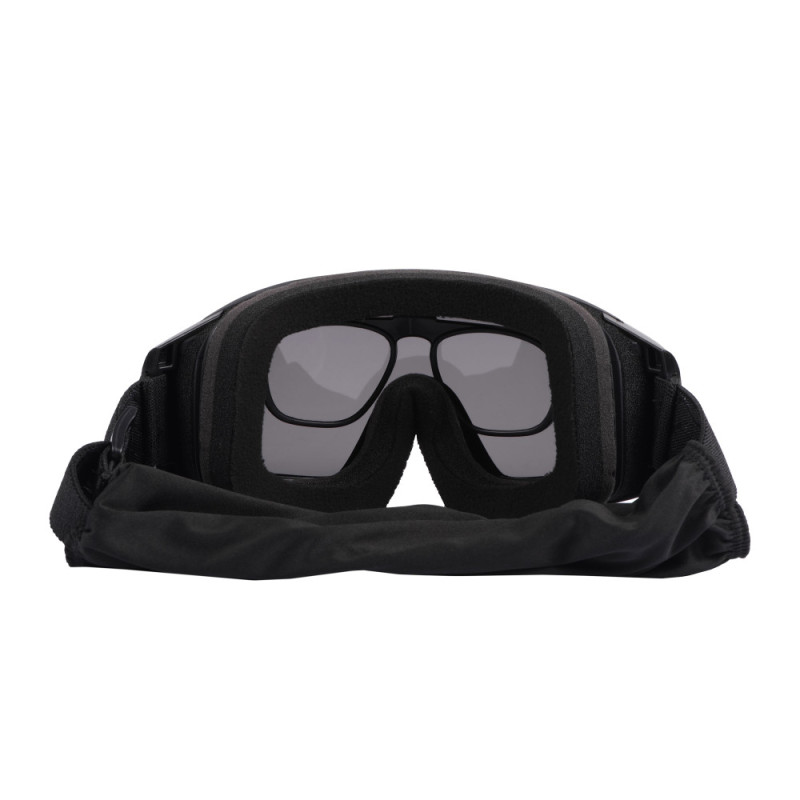 2E Tactical Tactical, protective mask Hawk WS Black Anti-fog, 3-layer sealant, bag, 3 lenses (2E-TGGWS-BK)