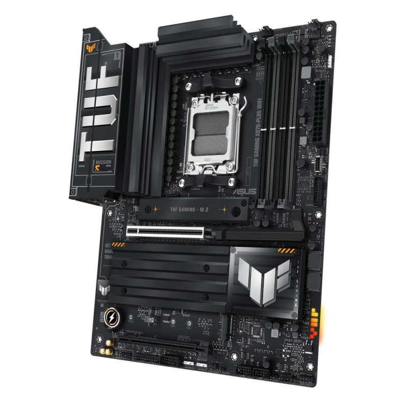 ASUS Материнcкая плата TUF GAMING X870-PLUS WIFI sAM5 X870 4xDDR5 M.2 HDMI WiFi BT ATX (90MB1IU0-M0EAY0)