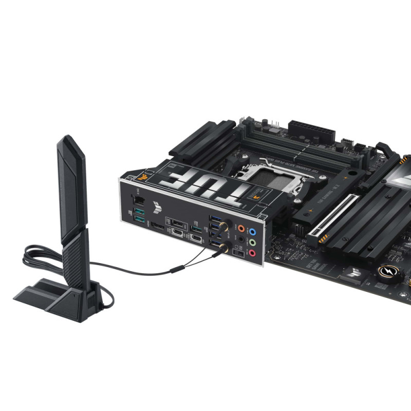 ASUS Материнcкая плата TUF GAMING X870-PLUS WIFI sAM5 X870 4xDDR5 M.2 HDMI WiFi BT ATX (90MB1IU0-M0EAY0)