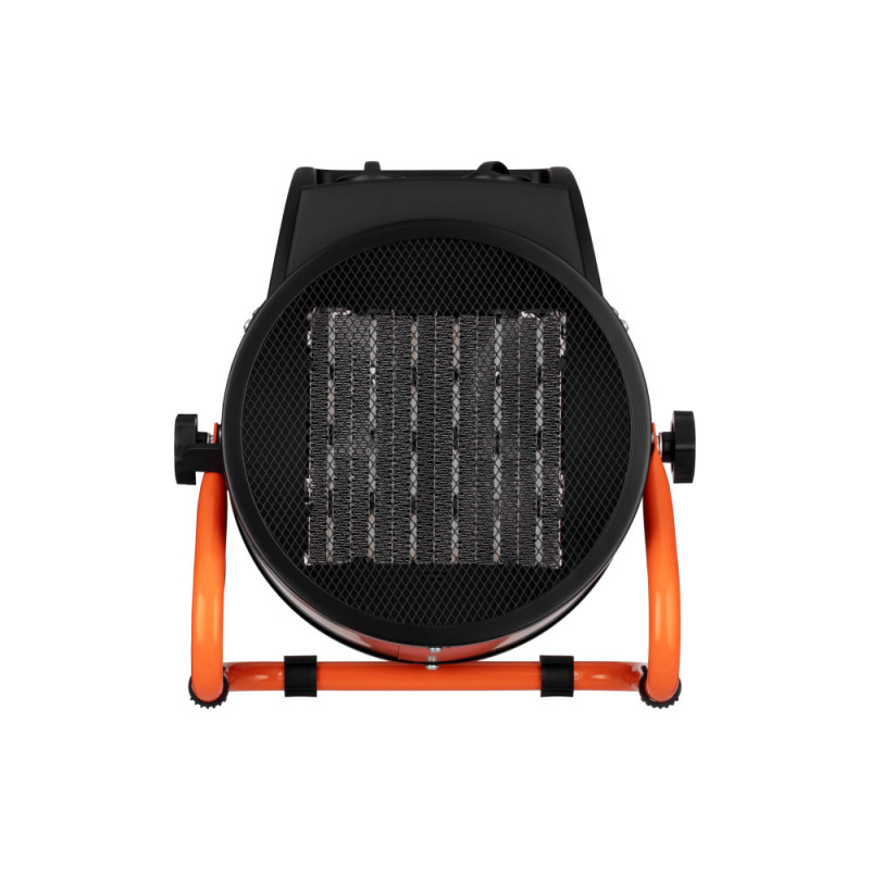 2E Industrial fan heater electric, 3kW, 30m2, 280 m3/h, ceramic heating element (PTC), black (2E-AHC3000)