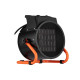 2E Industrial fan heater electric, 3kW, 30m2, 280 m3/h, ceramic heating element (PTC), black (2E-AHC3000)
