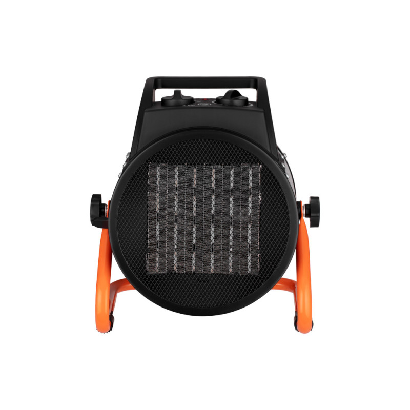 2E Industrial fan heater electric, 3kW, 30m2, 280 m3/h, ceramic heating element (PTC), black (2E-AHC3000)
