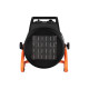 2E Industrial fan heater electric, 3kW, 30m2, 280 m3/h, ceramic heating element (PTC), black (2E-AHC3000)