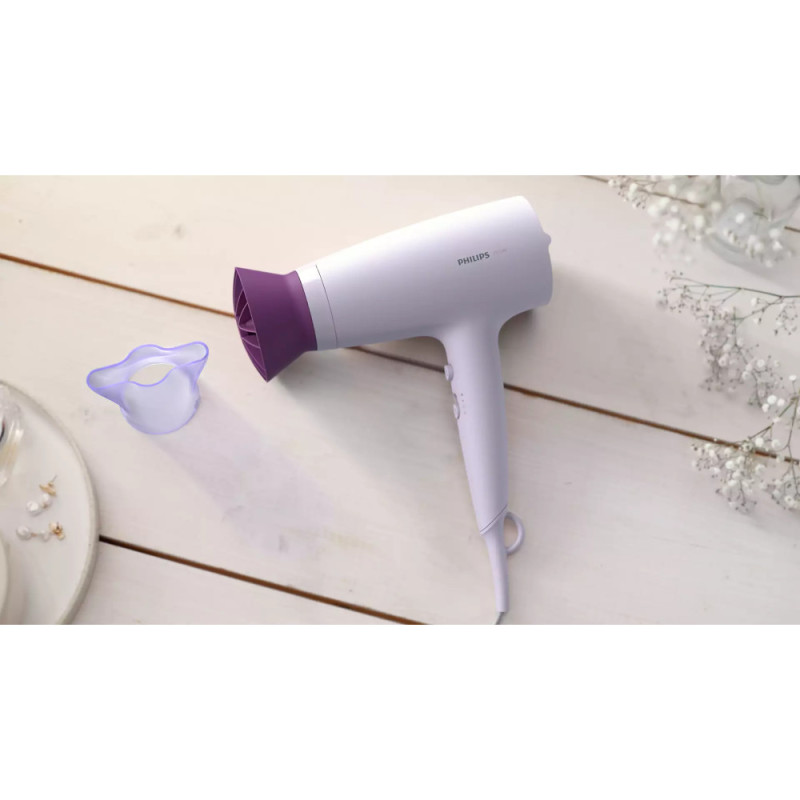 Philips Фен 3000 Series, 2100Вт, режимов-3, хол. обдув, лиловый (BHD341/10)