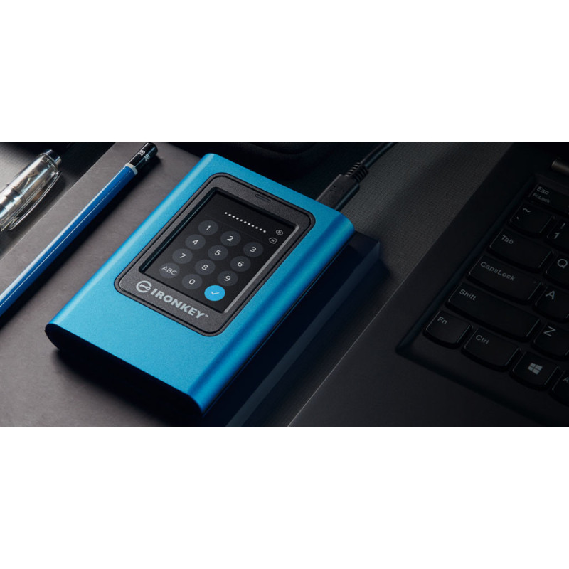 Kingston SSD  IronKey 1.9TB USB 3.2 Gen 1 Type-C VP 80 (IKVP80ES/1920G)